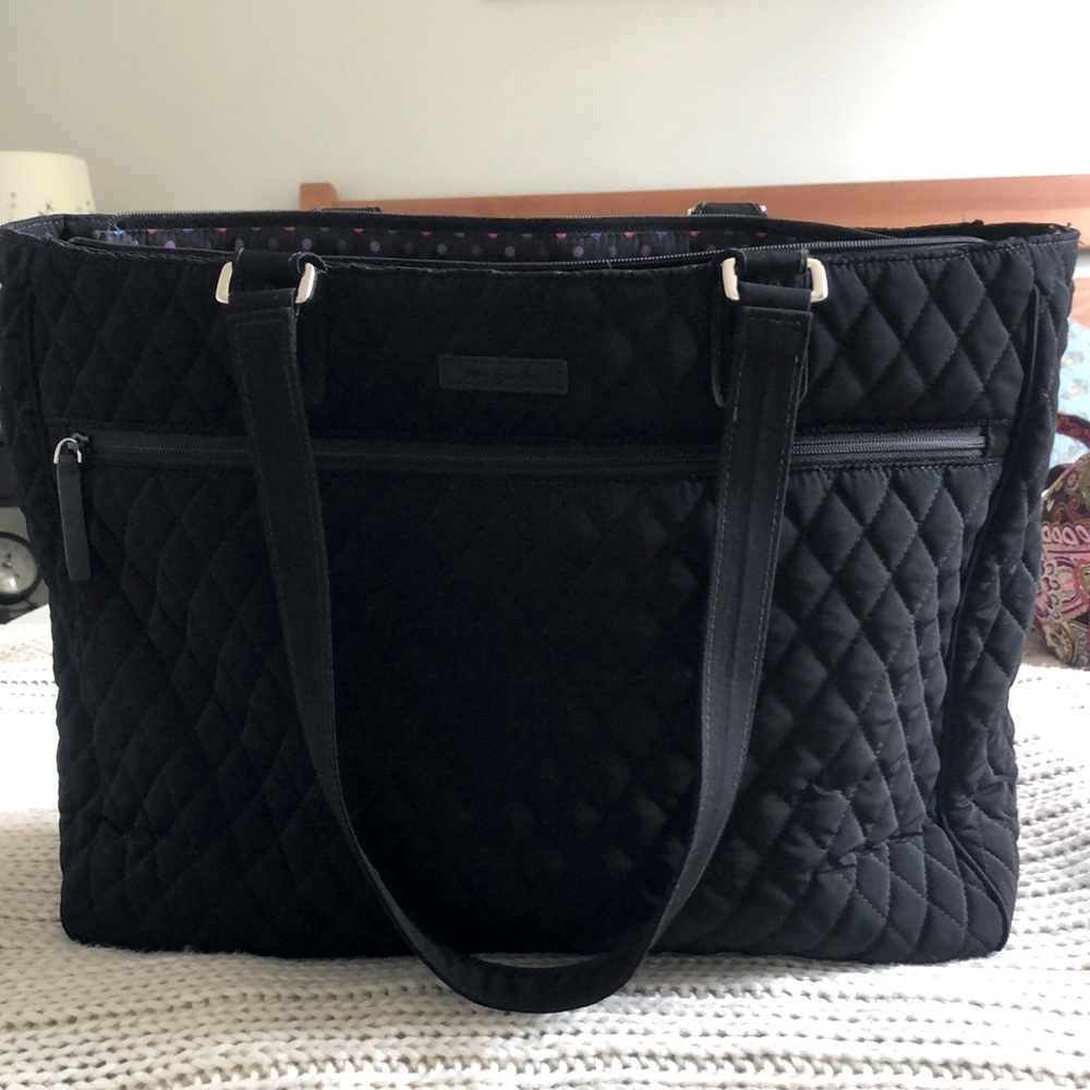 Black Vera Bradley Laptop Bag